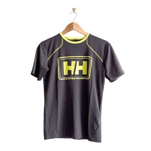 Helly Hansen Mens Crew Neck Training Athletic Short Sleeve T-Shirt Gray Small - Picture 1 of 6